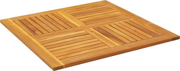 vidaXL Πάγκος τραπεζιού, 90x90x2,2 εκ., τετράγωνος, μασίφ ξύλο ακακίας