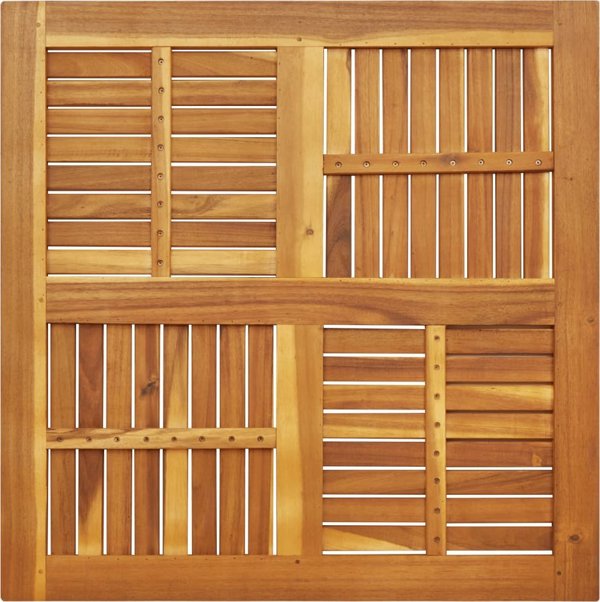 vidaXL Πάγκος τραπεζιού, 90x90x2,2 εκ., τετράγωνος, μασίφ ξύλο ακακίας