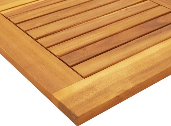 vidaXL Πάγκος τραπεζιού, 90x90x2,2 εκ., τετράγωνος, μασίφ ξύλο ακακίας