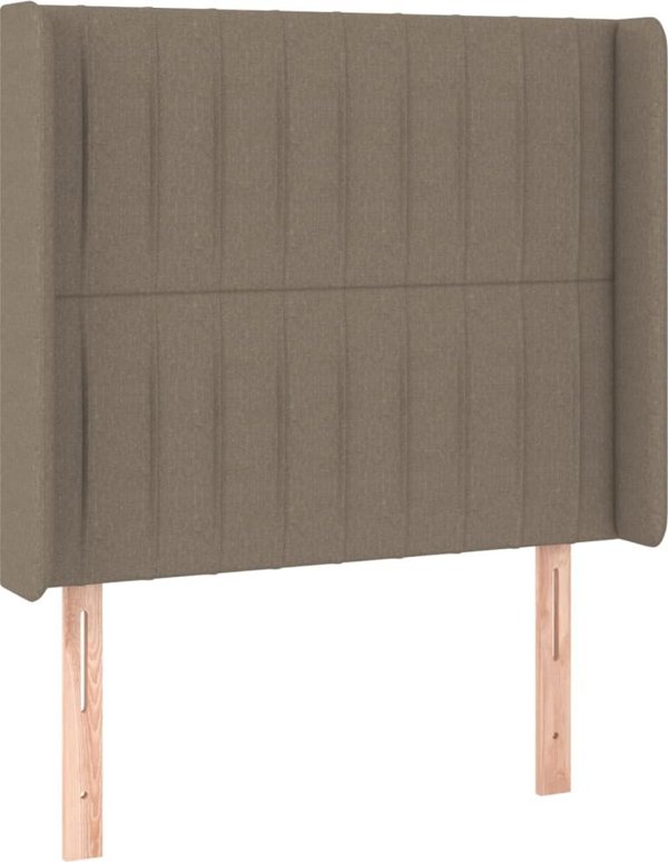 vidaXL Κεφαλάρι uszak, taupe, 93x16x118/128 cm, υφασμάτινο