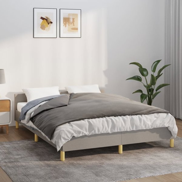 vidaXL Βαριά κουβέρτα με κάλυμμα, γκρι, 140x200 cm, 6 kg, ύφασμα