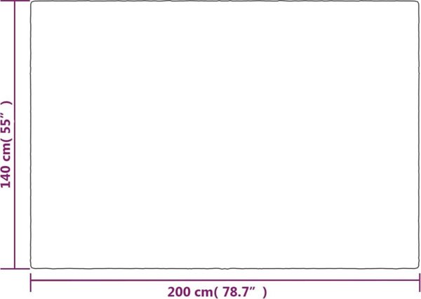 vidaXL Βαριά κουβέρτα με κάλυμμα, γκρι, 140x200 cm, 6 kg, ύφασμα