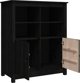 vidaXL Szafka, czarna, 83x41,5x100 cm, lite drewno sosnowe