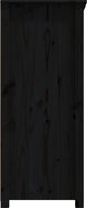 vidaXL Szafka, czarna, 83x41,5x100 cm, lite drewno sosnowe