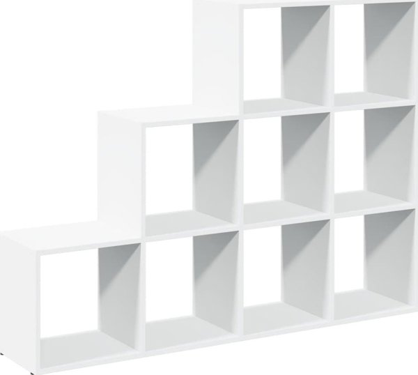 vidaXL Ράφι διαχωριστικό, 3 επίπεδα, λευκό, 137,5x29x103,5 εκ.