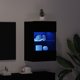 vidaXL Έπιπλο Τηλεόρασης, Σύνθετο TV LED, Μαύρη Δρυς, 40x30x60,5 cm