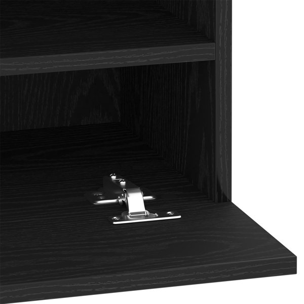 vidaXL Έπιπλο Τηλεόρασης, Σύνθετο TV LED, Μαύρη Δρυς, 40x30x60,5 cm