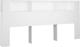 vidaXL κεφαλάρι κρεβατιού με ράφια, λευκό, 220x18,5x104,5 εκ.