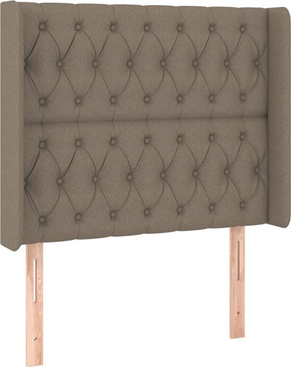 vidaXL Κεφαλάρι τύπου uszak, taupe, 93x16x118/128 cm, ύφασμα