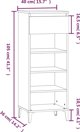 vidaXL Ντουλάπι παπουτσιών, καφέ δρυς, 40x36x105 εκ.