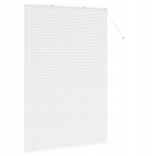 vidaXL Βενετσιάνικες περσίδες Λευκό 220 x 140 cm από αλουμίνιο