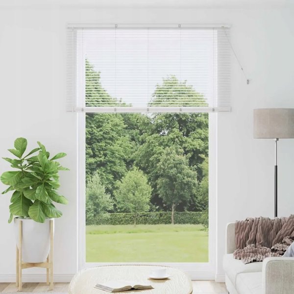 vidaXL Βενετσιάνικες περσίδες Λευκό 220 x 140 cm από αλουμίνιο