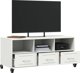 vidaXL Επιπλο RTV λευκό, 100,5x39x43,5 cm, ατσάλι
