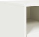 vidaXL Επιπλο RTV λευκό, 100,5x39x43,5 cm, ατσάλι