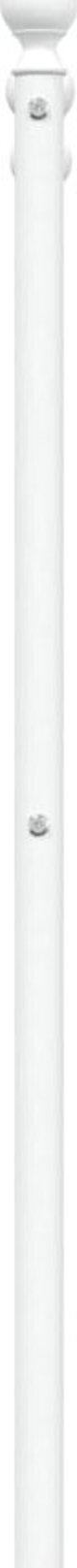 vidaXL Μεταλλική κεφαλάρια, λευκή, 120 cm