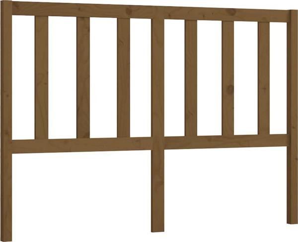 vidaXL Κεφαλάρι κρεβατιού, καφέ μέλι, 141x4x100 cm, ξύλο πεύκου