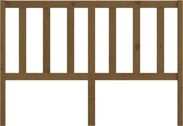 vidaXL Κεφαλάρι κρεβατιού, καφέ μέλι, 141x4x100 cm, ξύλο πεύκου