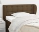 vidaXL Κεφαλάρι uszak σκούρο καφέ 93x23x78/88 cm από ύφασμα