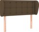vidaXL Κεφαλάρι uszak σκούρο καφέ 93x23x78/88 cm από ύφασμα