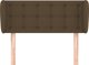 vidaXL Κεφαλάρι uszak σκούρο καφέ 93x23x78/88 cm από ύφασμα