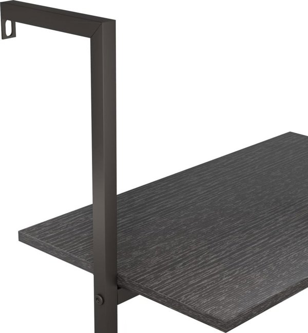 vidaXL Ράφι σκάλας με 4 ράφια, μαύρο, 64x35x152,5 εκ.