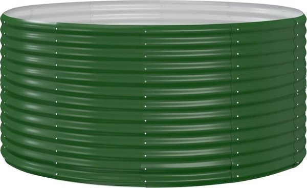 vidaXL vidaXL Donica ogrodowa, zielona, 140x140x68 cm, malowana proszkowo