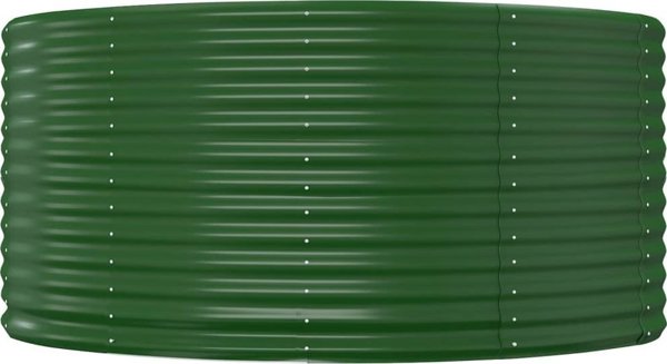 vidaXL vidaXL Donica ogrodowa, zielona, 140x140x68 cm, malowana proszkowo