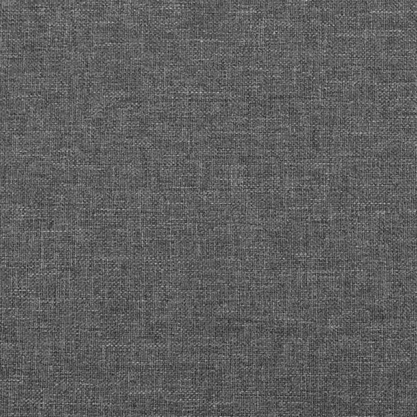 vidaXL Rama κρεβατιού με κεφαλάρι, σκούρο γκρι, 100x200 εκ., επενδεδυμένη με ύφασμα