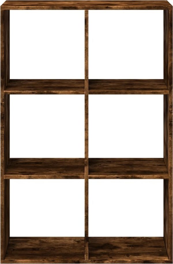 vidaXL Regal przegroda przydymiony dab 69,5x29x103,5 cm