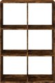 vidaXL Regal przegroda przydymiony dab 69,5x29x103,5 cm