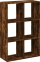 vidaXL Regal przegroda przydymiony dab 69,5x29x103,5 cm