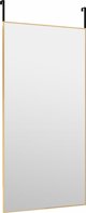 vidaXL Καθρέπτης για πόρτα, χρυσός, 50x100 εκ, γυαλί και αλουμίνιο