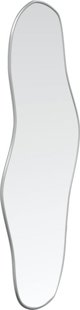 vidaXL Καθρέφτης τοίχου, ασημί, 60x25 εκ.