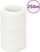 vidaXL Θαλασσινό ομοιόμορφο λευκό σχοινί, 2 mm x 250 m, πολυπροπυλένιο