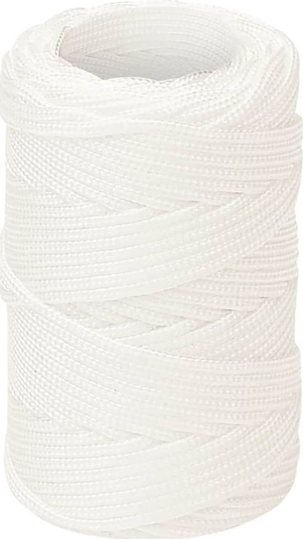 vidaXL Θαλασσινό ομοιόμορφο λευκό σχοινί, 2 mm x 250 m, πολυπροπυλένιο