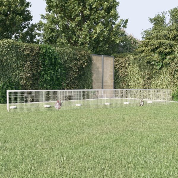 vidaXL Klatka dla krolika, 5 paneli, 541x109x54 cm, zelazo