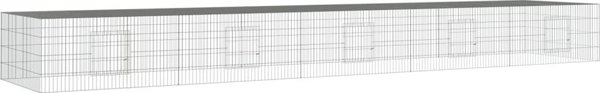 vidaXL Klatka dla krolika, 5 paneli, 541x109x54 cm, zelazo
