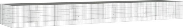vidaXL Klatka dla krolika, 5 paneli, 541x109x54 cm, zelazo