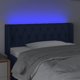 vidaXL Κεφαλάρι Κρεβατιού με LED, Μπλε, 93x16x78/88 εκ, Ύφασμα
