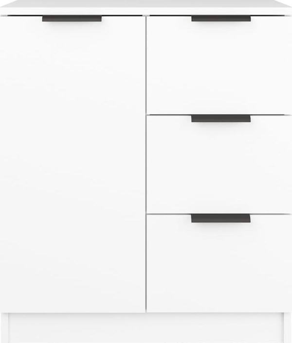 vidaXL Συρταριέρα, λευκή, 60x30x70 cm, υλικό ξύλου