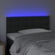 vidaXL Ζαγλοουέκ για κρεβάτι με LED, μαύρο, 80x5x78/88 εκ, δερματίνη