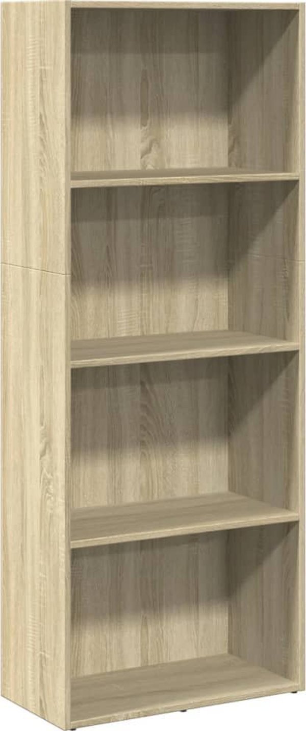 vidaXL Regal na ksiazki, dab sonoma, 60x30x152 cm