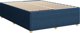 vidaXL Κρεβάτι Continental με στρώμα, μπλε, ύφασμα 160x200 εκ.