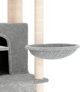 vidaXL Scratcher γάτας με σχιστόλιθους, ανοιχτό γκρι, 154 cm