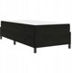 vidaXL Βάση Κρεβατιού με Στρώμα 90x190 cm, Υφασμάτινη, Μαύρο Χρώμα
