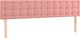 vidaXL Κεφαλάρι Κρεβατιού με LED, Ροζ, 180x5x78/88 cm, Βελούδο