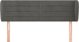 vidaXL Υποστήριγμα κεφαλής uszak σκούρο γκρι 147x23x78/88 cm βελούδο