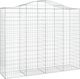 vidaXL Kosze gabionowe, 9 τεμ, 200x50x160/180 εκ, γαλβανισμένο σίδερο