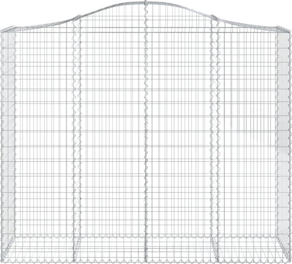 vidaXL Kosze gabionowe, 9 τεμ, 200x50x160/180 εκ, γαλβανισμένο σίδερο