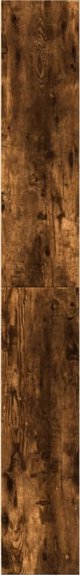 vidaXL Ράφι, καπνιστός δρυς, 80x24x176 cm, ξυλοπολυμερές υλικό